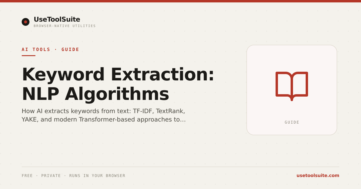Automated Keyword Extraction: NLP Techniques and Algorithms | UseToolSuite