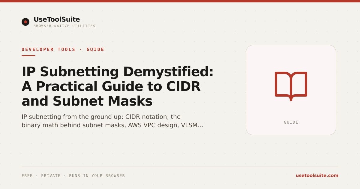 Netsec Optec Ip Chart IP Subnetting Demystified: A Practical Guide to CIDR and Subnet Masks ...