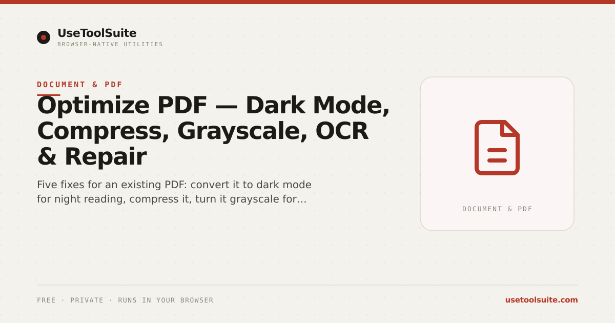 Dark Notes.pdf PDF Dark Mode Converter — Free Online Tool | UseToolSuite