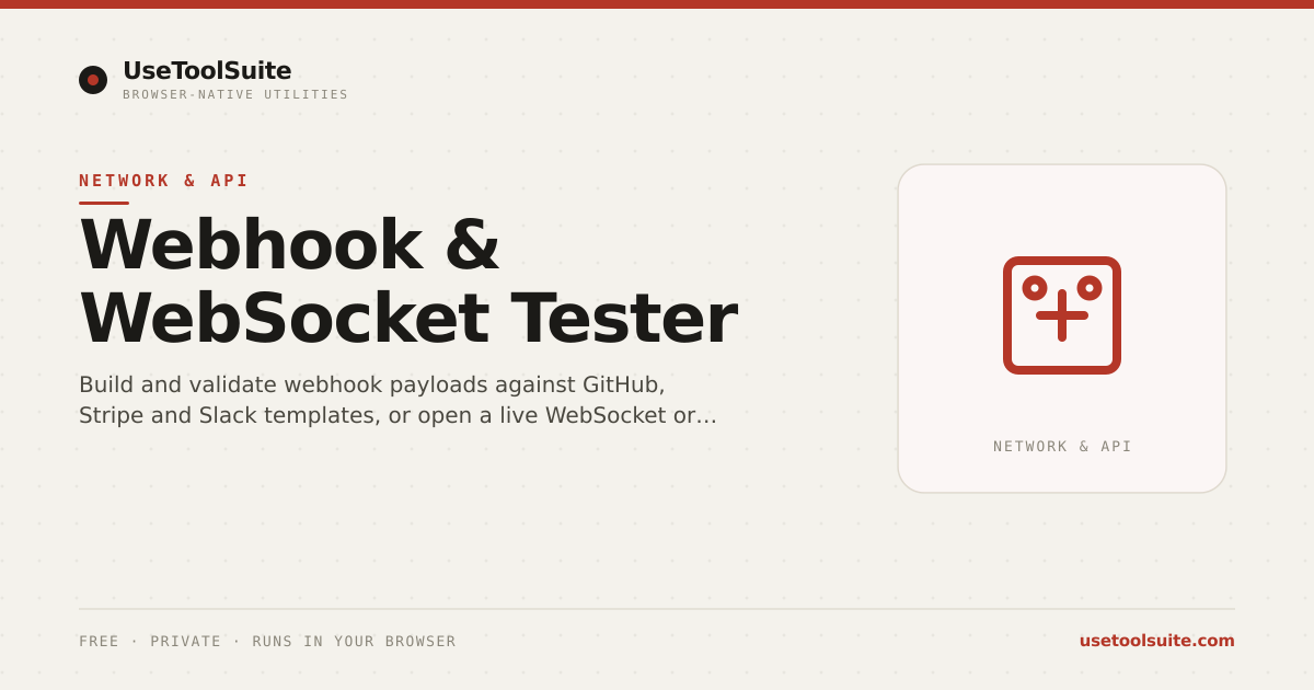 Webhook Tester — Free Online Tool | UseToolSuite